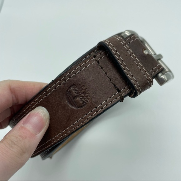 Timberland Brown Genuine Leather Belt - Picture 2 of 8